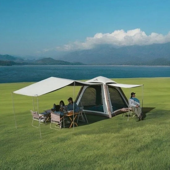 Naturehike Ango Pro Inflatable Tent - Khaki - Brown (240*240*180)